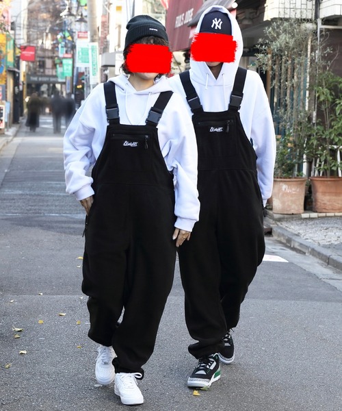 8(eight)(エイト)の「フリースオーバーオール(サロペット/オーバーオール・メンズ・ブラック/オリーブ/グリーン・MEDIUM/LARGE)」の5枚目の写真