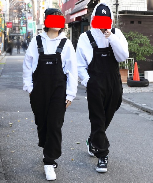 8(eight)(エイト)の「フリースオーバーオール(サロペット/オーバーオール・メンズ・ブラック/オリーブ/グリーン・MEDIUM/LARGE)」の6枚目の写真