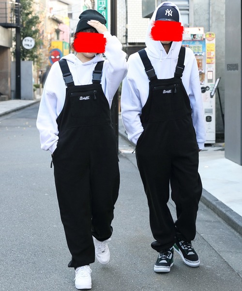 8(eight)(エイト)の「フリースオーバーオール(サロペット/オーバーオール・メンズ・ブラック/オリーブ/グリーン・MEDIUM/LARGE)」の8枚目の写真