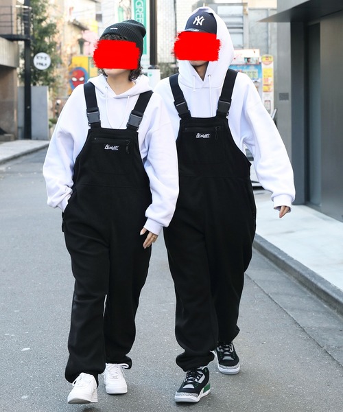 8(eight)(エイト)の「フリースオーバーオール(サロペット/オーバーオール・メンズ・ブラック/オリーブ/グリーン・MEDIUM/LARGE)」の9枚目の写真