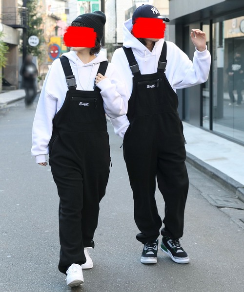 8(eight)(エイト)の「フリースオーバーオール(サロペット/オーバーオール・メンズ・ブラック/オリーブ/グリーン・MEDIUM/LARGE)」の11枚目の写真