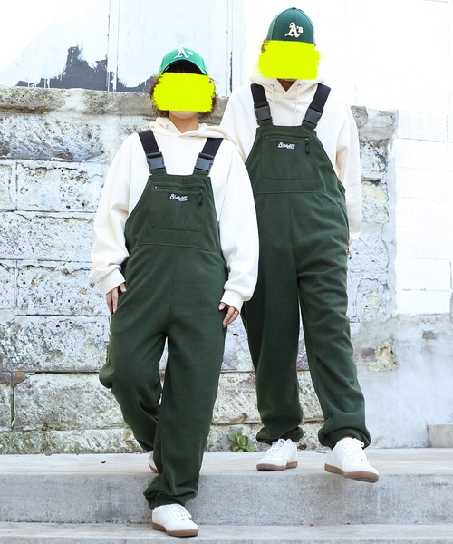 8(eight)(エイト)の「フリースオーバーオール(サロペット/オーバーオール・メンズ・ブラック/オリーブ/グリーン・MEDIUM/LARGE)」の16枚目の写真