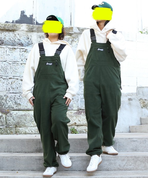 8(eight)(エイト)の「フリースオーバーオール(サロペット/オーバーオール・メンズ・ブラック/オリーブ/グリーン・MEDIUM/LARGE)」の17枚目の写真