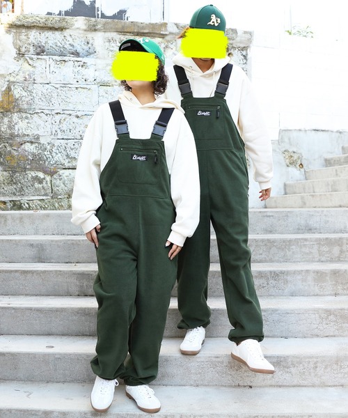 8(eight)(エイト)の「フリースオーバーオール(サロペット/オーバーオール・メンズ・ブラック/オリーブ/グリーン・MEDIUM/LARGE)」の19枚目の写真