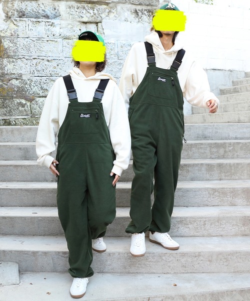 8(eight)(エイト)の「フリースオーバーオール(サロペット/オーバーオール・メンズ・ブラック/オリーブ/グリーン・MEDIUM/LARGE)」の20枚目の写真