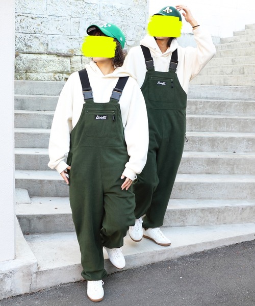 8(eight)(エイト)の「フリースオーバーオール(サロペット/オーバーオール・メンズ・ブラック/オリーブ/グリーン・MEDIUM/LARGE)」の21枚目の写真