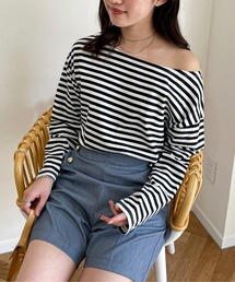 EPIMI E'PIMMY | カラフルボーダーロングプルオーバー(Tシャツ/カットソー)