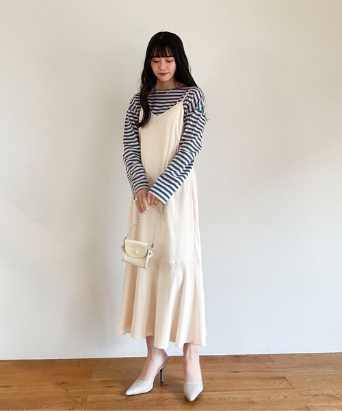 EPIMI E'PIMMY(エピミエピミー)の「カラフルボーダーロングプルオーバー(Tシャツ/カットソー・レディース・サックスブルー/ブラック/ネイビー/グリーン・MEDIUM)」の16枚目の写真