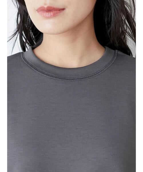 Green　Parks（グリーンパークス）の「ダンボールクッションスリットプルオーバー＊（スウェット・レディース・イエロー/グリーン/ダークグレー/ライトベージュ・FREE）」の9枚目の写真