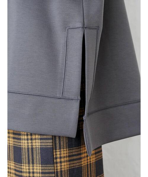 Green　Parks（グリーンパークス）の「ダンボールクッションスリットプルオーバー＊（スウェット・レディース・イエロー/グリーン/ダークグレー/ライトベージュ・FREE）」の7枚目の写真