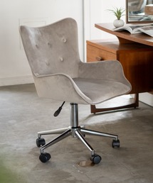 東京家具（トウキョウカグ）の「【CLANE】ベロア調デスクチェア（家具・キッズ）」