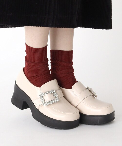 cs T&P(シーエスティーアンドピー)の「キラキラビジューパンプス(パンプス・レディース・ブラック/ブラック系1/アイボリー・LL/S/M/L)」の4枚目の写真