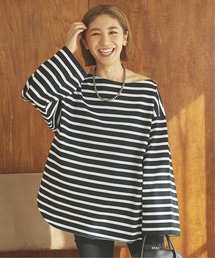 plage | *【TRADITIONAL WEATHERWEAR】SP BIG VASQUE ボーダー◆(Tシャツ/カットソー)