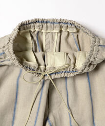 ハバーサック☆フロントギャザー 　ポケット　サルエルパンツ IVORY ハバーサック☆フロントギャザー ポケット サルエルパンツ IVORY