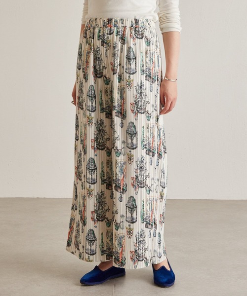 BEARDSLEY(ビアズリー)の「ボヤージュプリントプリーツパンツ(その他パンツ・レディース・ベージュ・FREE)」の20枚目の写真