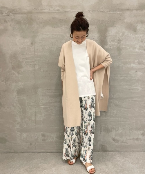 BEARDSLEY(ビアズリー)の「ボヤージュプリントプリーツパンツ(その他パンツ・レディース・ベージュ・FREE)」の10枚目の写真