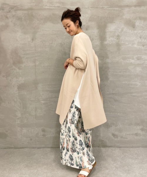 BEARDSLEY(ビアズリー)の「ボヤージュプリントプリーツパンツ(その他パンツ・レディース・ベージュ・FREE)」の11枚目の写真