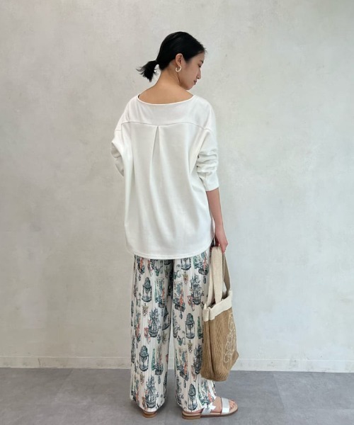 BEARDSLEY(ビアズリー)の「ボヤージュプリントプリーツパンツ(その他パンツ・レディース・ベージュ・FREE)」の15枚目の写真