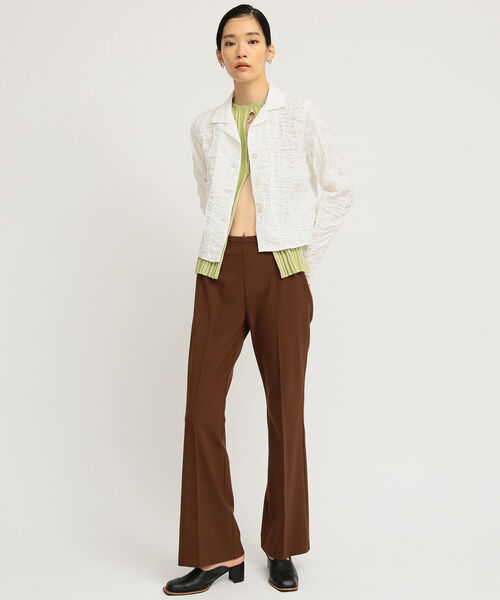 Ray BEAMS(レイビームス)の「Ray BEAMS / シャーリング シャツ(シャツ/ブラウス・レディース・ホワイト/ブラック・ONE SIZE)」の9枚目の写真