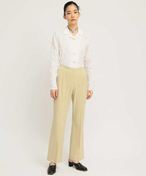 Ray BEAMS(レイビームス)の「Ray BEAMS / シャーリング シャツ(シャツ/ブラウス・レディース・ホワイト/ブラック・ONE SIZE)」の12枚目の写真