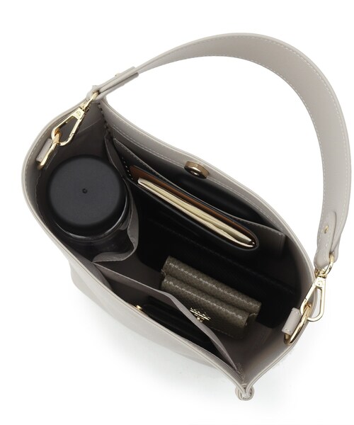 COUP DE CHANCE(クードシャンス)の「◆【2WAY】ステッチショルダーバッグ(ショルダーバッグ・レディース・ライトグレー/ピンク/ブラウン系その他2・00)」の4枚目の写真