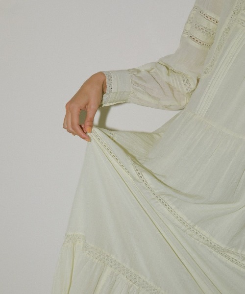 CASA FLINE（カーサフライン）の「アンティークレースドレス（ワンピース・レディース・ホワイト/ブラック/ピンク/ミント・FREE）」の12枚目の写真