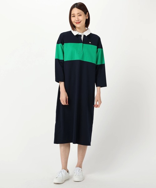 セール 天竺 パネルボーダー ラガーワンピース ワンピース Arnold Palmer アーノルドパーマー のファッション通販 Zozotown