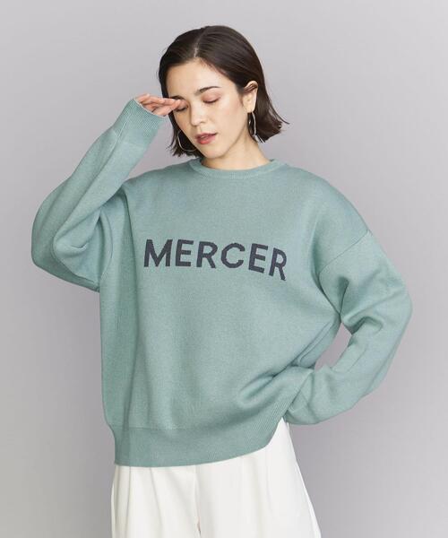 BEAUTY&YOUTH UNITED ARROWS（ビューティーアンドユースユナイテッドアローズ）の「BY コットンアクリル ロゴ ニット プルオーバー（ニット/セーター・レディース・クリーム/ライム/ライトグレー・FREE）」の3枚目の写真