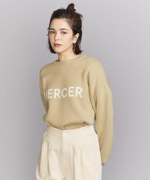 BEAUTY&YOUTH UNITED ARROWS（ビューティーアンドユースユナイテッドアローズ）の「BY コットンアクリル ロゴ ニット プルオーバー（ニット/セーター・レディース・クリーム/ライム/ライトグレー・FREE）」の2枚目の写真