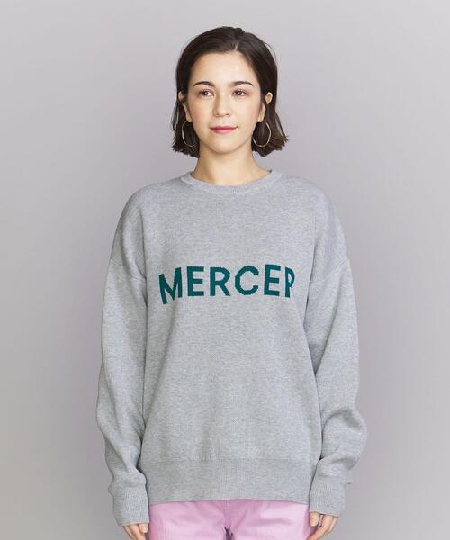 BEAUTY&amp;YOUTH UNITEDARROWS(ビューティアンドユース ユナイテッドアローズ) 長袖セーター レディース - 白×ライトパープル BEAUTY&YOUTH UNITED ARROWS（ビューティーアンドユース