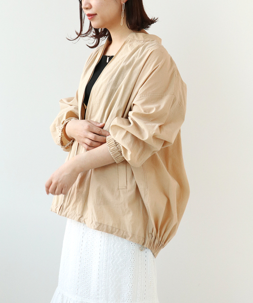 Simplicite（サンプリシテ）の「CARINAギャザーブルゾン◆（ブルゾン・レディース・ベージュ/グレー/サックスブルー・FREE）」の17枚目の写真