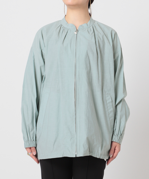 Simplicite（サンプリシテ）の「CARINAギャザーブルゾン◆（ブルゾン・レディース・ベージュ/グレー/サックスブルー・FREE）」の8枚目の写真