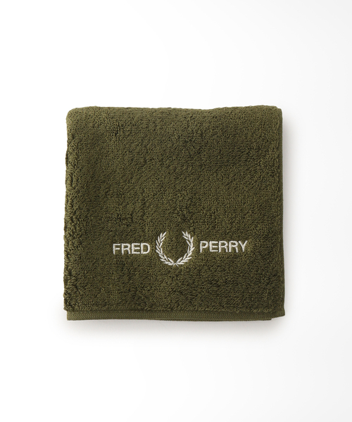 FRED PERRY（フレッドペリー）の「【FRED PERRY / フレッドペリー】パイルハンカチ（ハンカチ/ハンドタオル・メンズ・ブラック/ネイビー/カーキ/アイボリー/キャメル・FREE）」の4枚目の写真