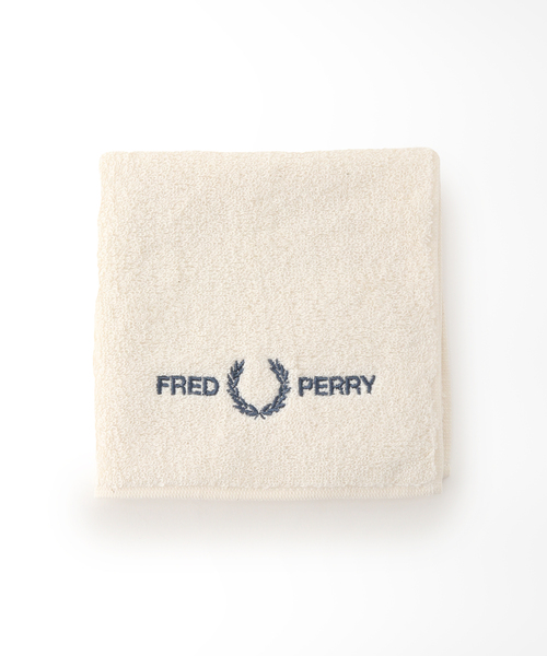 FRED PERRY（フレッドペリー）の「【FRED PERRY / フレッドペリー】パイルハンカチ（ハンカチ/ハンドタオル・メンズ・ブラック/ネイビー/カーキ/アイボリー/キャメル・FREE）」の2枚目の写真