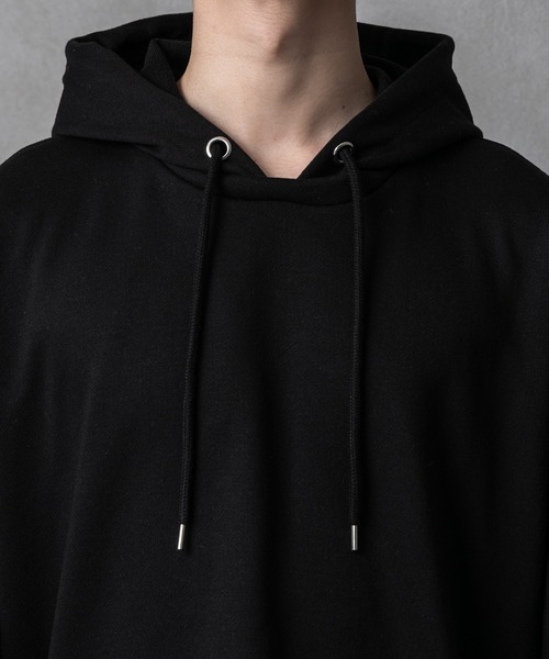 Adoon plain（アドーンプレーン）の「【Adoon plain】ギャザーパーカー（パーカー・メンズ・ライトグレー/ブラック・FREE）」の12枚目の写真