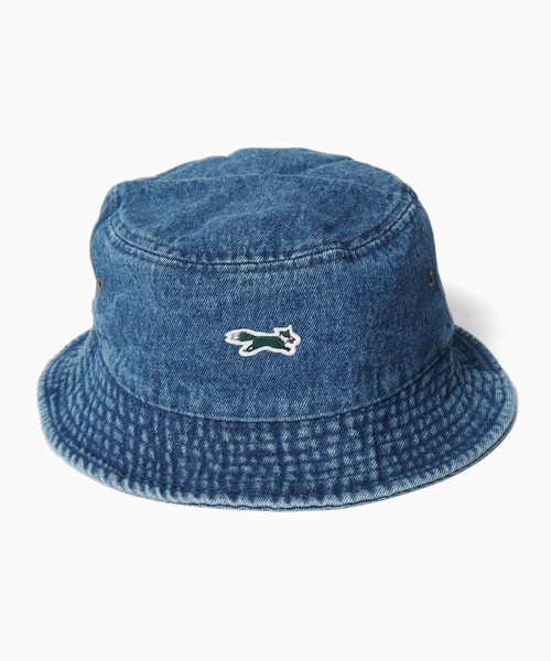 PENNEYS(ぺニーズ)の「PENNEYS/ペニーズ THE FOX HAT DENIM フォックスワッペン デニムバケットハット(ハット・メンズ・ライトブルー/ブラック/ブルー・L/S)」の6枚目の写真