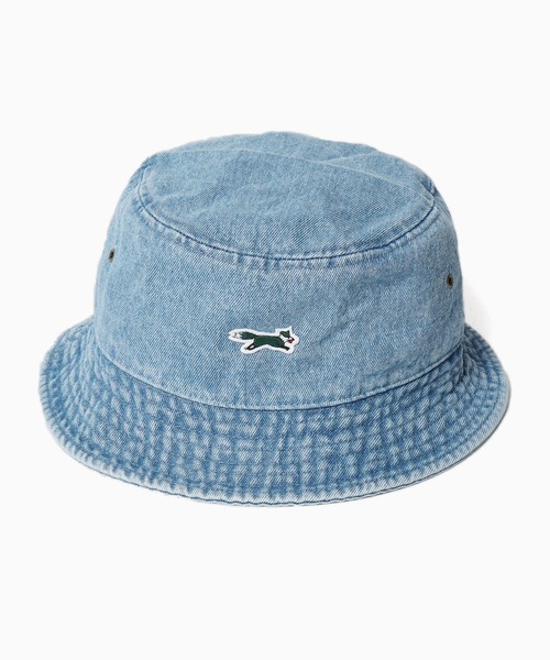 PENNEYS(ぺニーズ)の「PENNEYS/ペニーズ THE FOX HAT DENIM フォックスワッペン デニムバケットハット(ハット・メンズ・ライトブルー/ブラック/ブルー・L/S)」の4枚目の写真