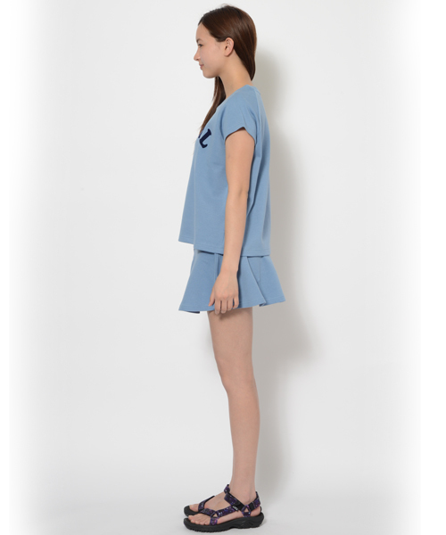 X-girl（エックスガール）の「【mini6月号掲載】PONTE SET UP（スカート・レディース・ブラック/アッシュ/ライトブルー・1/2）」の11枚目の写真