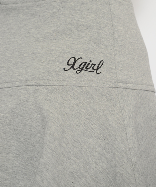 X-girl（エックスガール）の「【mini6月号掲載】PONTE SET UP（スカート・レディース・ブラック/アッシュ/ライトブルー・1/2）」の8枚目の写真