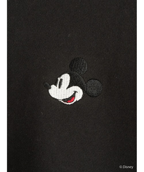 Disney（ディズニー）の「クルーネック裏毛カーディガン/Mickey（カーディガン/ボレロ・レディース・ブラック・L/M）」の4枚目の写真