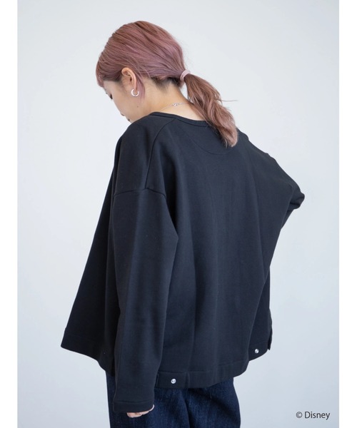 Disney（ディズニー）の「クルーネック裏毛カーディガン/Mickey（カーディガン/ボレロ・レディース・ブラック・L/M）」の11枚目の写真