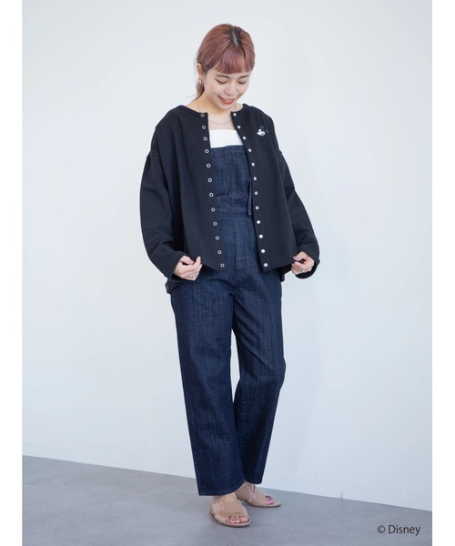 Disney（ディズニー）の「クルーネック裏毛カーディガン/Mickey（カーディガン/ボレロ・レディース・ブラック・L/M）」の12枚目の写真