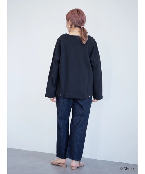 Disney（ディズニー）の「クルーネック裏毛カーディガン/Mickey（カーディガン/ボレロ・レディース・ブラック・L/M）」の14枚目の写真