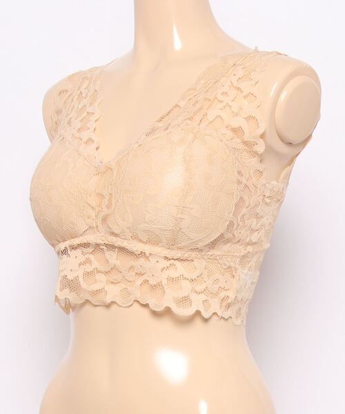 おしゃれスタ（オシャレスタ）の「寝ている時もおうち時間にも！ナイトブラ（ナイトブラ・レディース・ホワイト/ブラック/ピンク/イエロー/クリーム・FREE）」の9枚目の写真