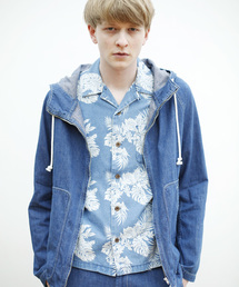 Denime | 【JapanMade】40s FRENCH WORK MARINE PARKA-JELT DENIM Used Mod-/デニムマリンパーカー(その他アウター)