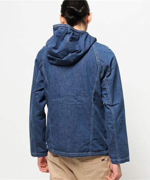 Denime（ドゥニーム）の「【MadeInJapan】40sフレンチワークマリンパーカージェルトデニムUSED加工（その他アウター・メンズ・インディゴブルー・SMALL/LARGE/MEDIUM）」の7枚目の写真