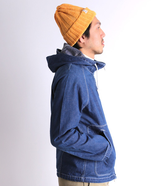 Denime（ドゥニーム）の「【MadeInJapan】40sフレンチワークマリンパーカージェルトデニムUSED加工（その他アウター・メンズ・インディゴブルー・SMALL/LARGE/MEDIUM）」の18枚目の写真