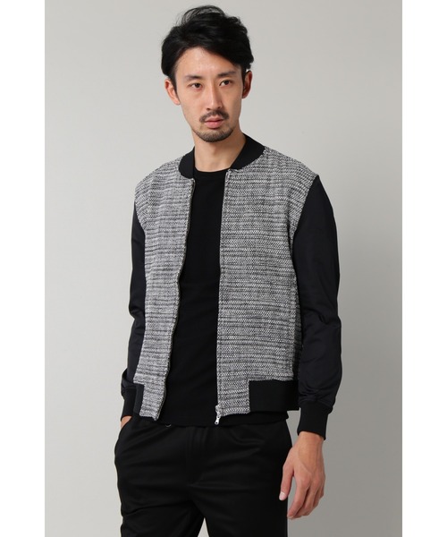 HIGH STREET(ハイストリート)の「HIGH STREET∴BONOTTOコンビMA-1(MA-1・メンズ・ネイビー/ブラウン/グレー系その他/オレンジ・M/L)」の2枚目の写真