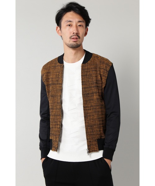 HIGH STREET(ハイストリート)の「HIGH STREET∴BONOTTOコンビMA-1(MA-1・メンズ・ネイビー/ブラウン/グレー系その他/オレンジ・M/L)」の4枚目の写真