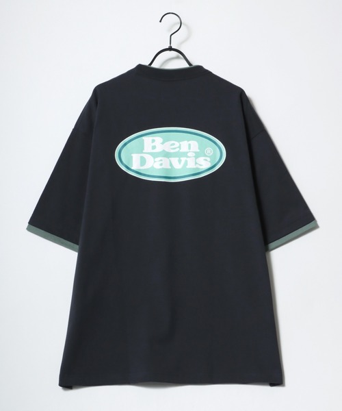 BEN DAVIS(ベンデイビス)の「BEN DAVIS/ベンデイビス オーバーサイズ バックプリント オーバルロゴ フロント ワンポイント刺繍 レイヤード 半袖Tシャツ(Tシャツ/カットソー・メンズ・ホワイト/チャコールグレー/アッシュグレー/ブルー系その他・M/L/XL)」の17枚目の写真
